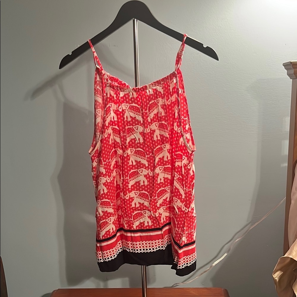 Crown & Ivy Black and Pink Sleeveless Camisole